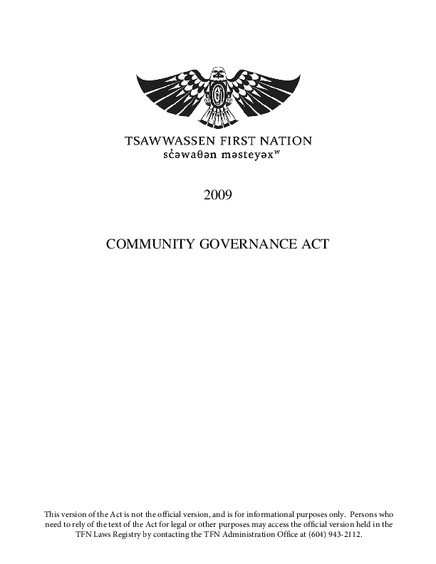 Tsawwassen Community Governance Act 2009.pdf
