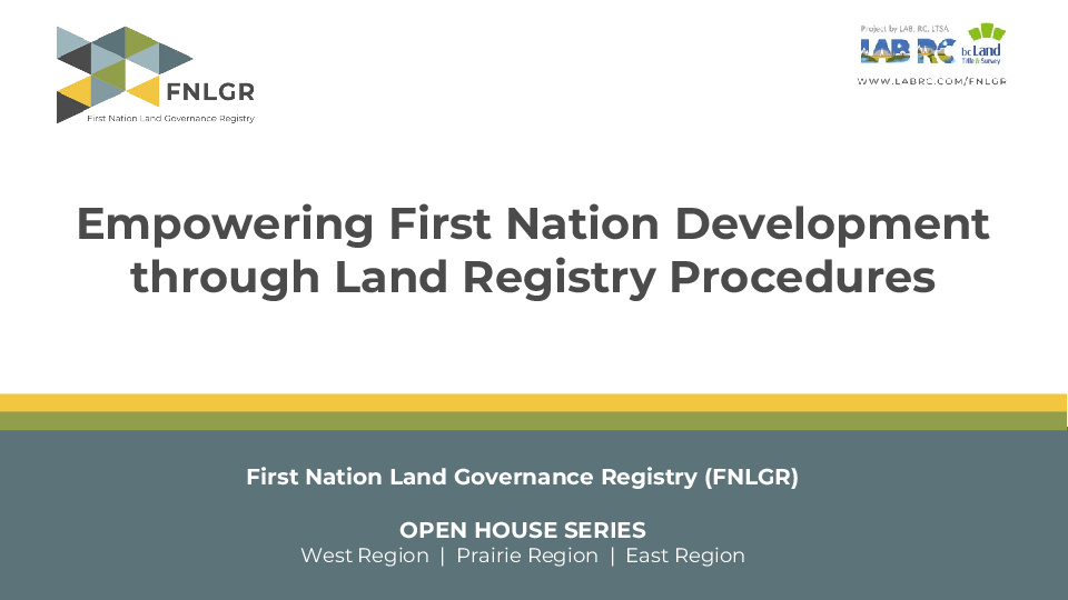 1.2 Land Development Procedures