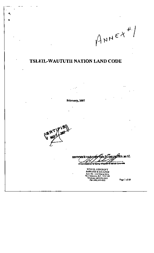 Tsleil Waututh Certified Land Code.pdf