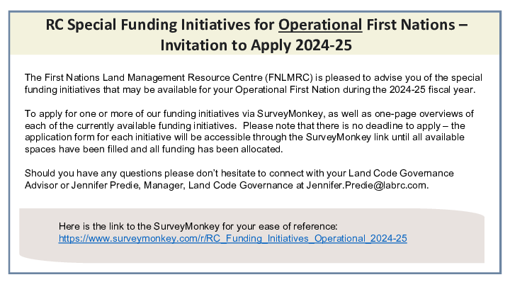 LUP Funding - Operational