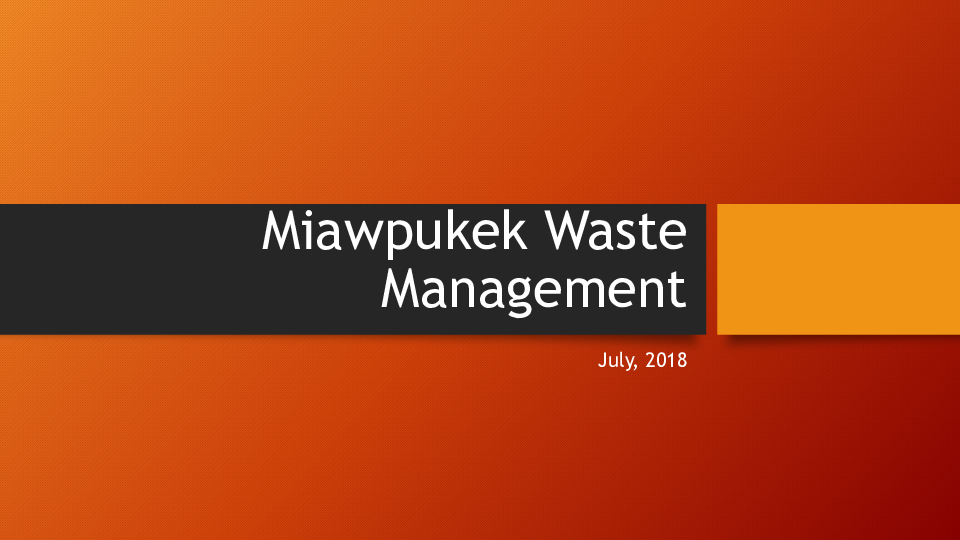 Miawpukek-Waste-Management