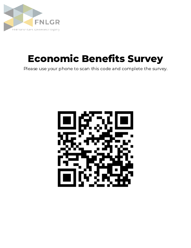 Economic Benefits Survey