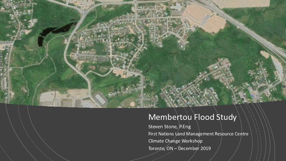 PRESENTATION - Membertou Flood Study Presentation 2019