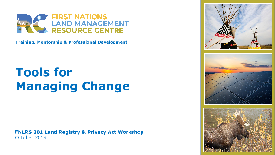 FNLRS 201 Managing Change - Presentation
