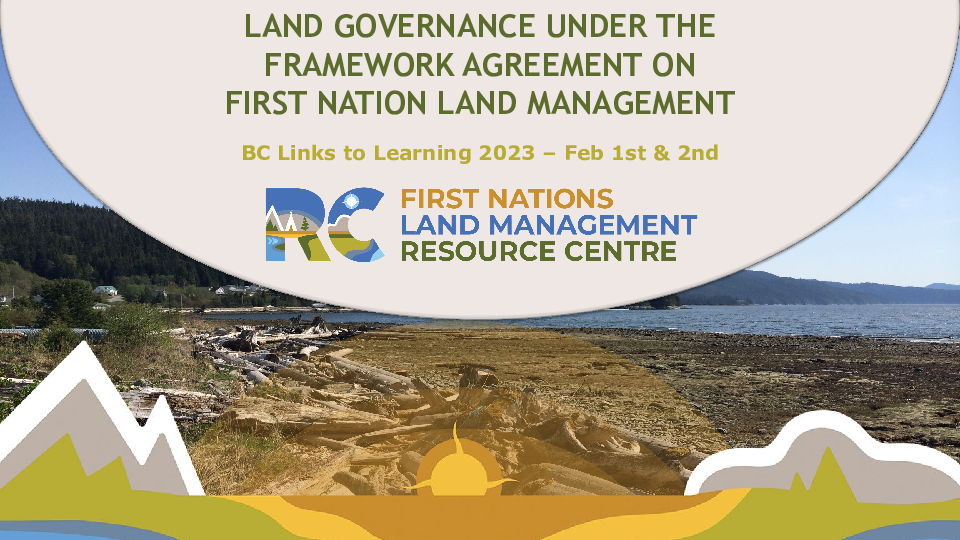 RC-ISC -Land Governance under FA