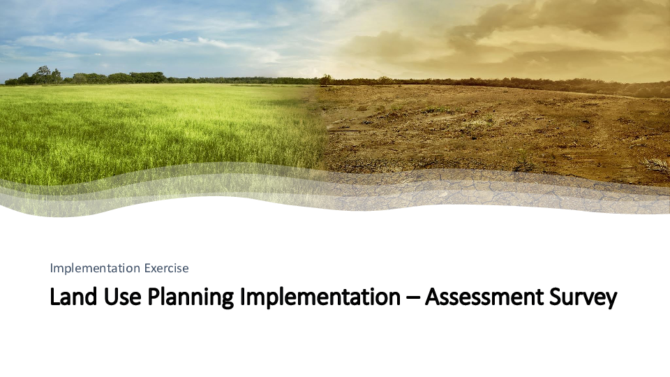 Survey -Land Use Planning Implementation